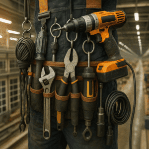 sikring av verktøy kurs, arbeid i høyden HMS, verktøysikring, fallsikring utstyr, kurs fallende gjenstander