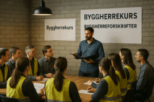 byggherrekurs, kurs i byggherreforskriften, SHA-koordinator kurs, HMS for byggherre, byggherreforskriften opplæring, HMS på byggeplass kurs, byggherreansvar kurs, SHA-plan kurs, byggherreforskriften krav, prosjektledelse bygg HMS kurs