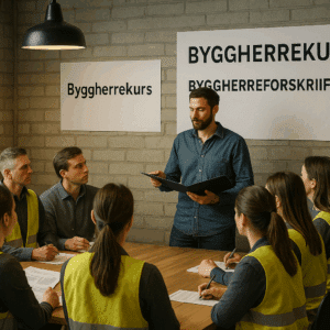 byggherrekurs, kurs i byggherreforskriften, SHA-koordinator kurs, HMS for byggherre, byggherreforskriften opplæring, HMS på byggeplass kurs, byggherreansvar kurs, SHA-plan kurs, byggherreforskriften krav, prosjektledelse bygg HMS kurs