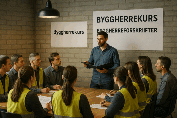 byggherrekurs, kurs i byggherreforskriften, SHA-koordinator kurs, HMS for byggherre, byggherreforskriften opplæring, HMS på byggeplass kurs, byggherreansvar kurs, SHA-plan kurs, byggherreforskriften krav, prosjektledelse bygg HMS kurs