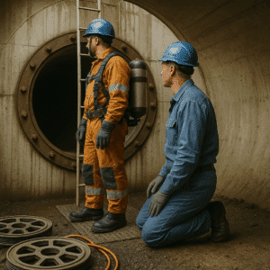 kurs arbeid i trange rom, fallsikringskurs, sikkerhetskurs trange rom, BES-vaktkurs, confined space training