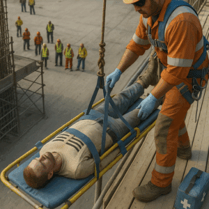 førstehjelpskurs, fallsikringsredning, arbeid i høyden, redningskurs, sikkerhetskurs