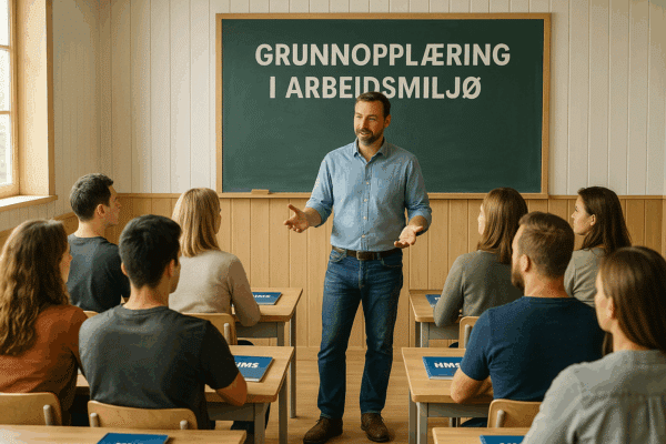 Grunnopplæring i arbeidsmiljø – 20-timers HMS-kurs for verneombud, AMU-medlemmer og arbeidsgivere