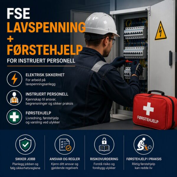 FSE lavspent med førstehjelp for instruert personell