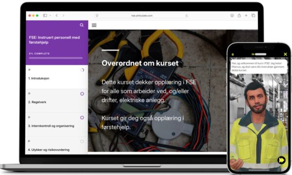 FSE lavspent med førstehjelp for instruert personell
